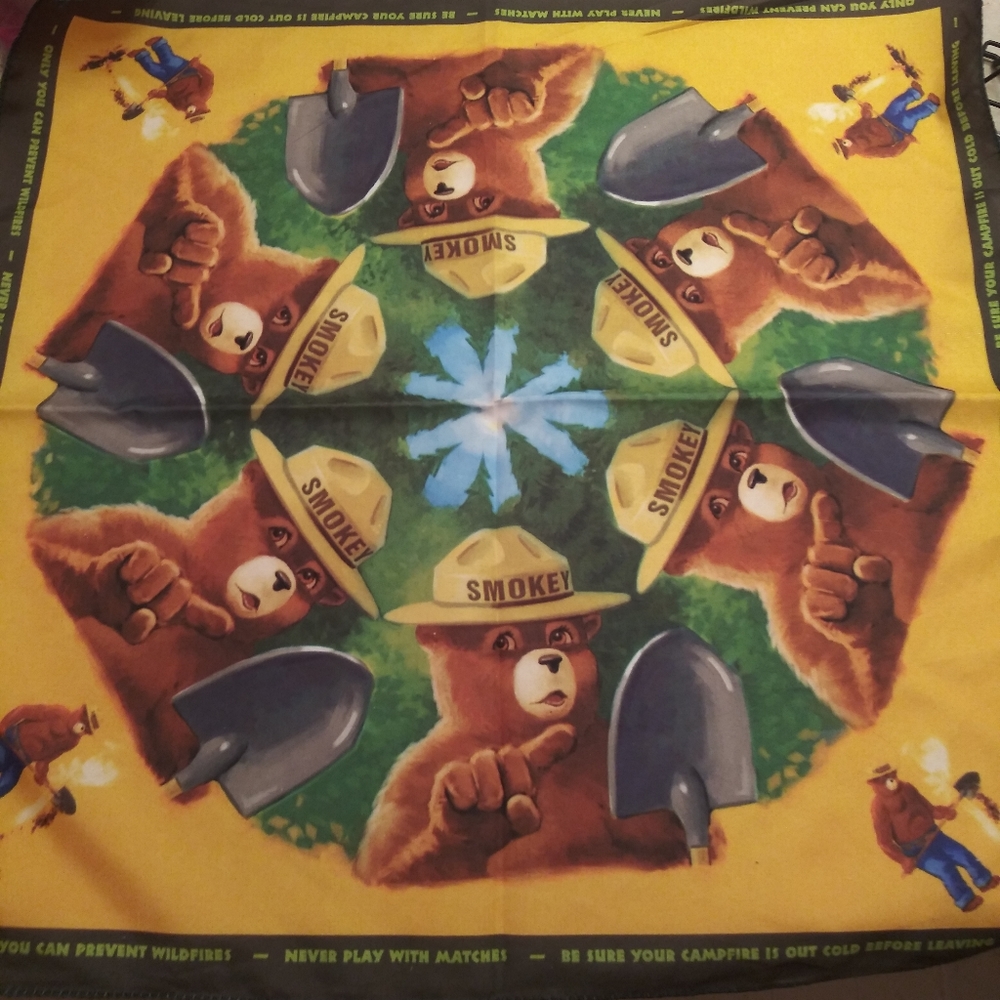 Vintage Smokey The Bear Bandana